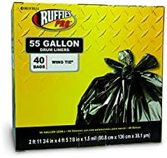 Ruffles Pro 55 Gallon Drum Liners (40 Count) 618933(RPS108A)