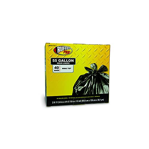 Ruffles Pro 55 Gallon Drum Liners (40 Count) 618933(RPS108A) -  RUFFIES, 1836200