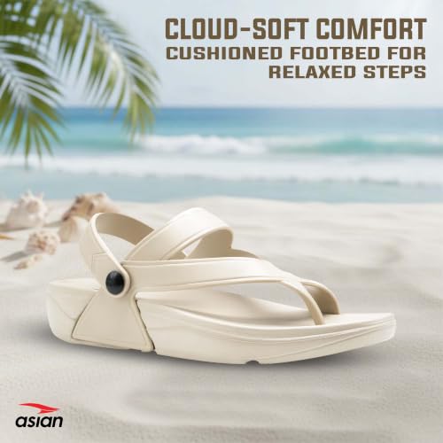 Image of ASIAN Women's INDIGO-09 Comfortable & Light Weight Clogs for Women | Stylish & Anti-Skid Chappals for Adult | Waterproof & Everyday Use Slipper Floats for Girls and Ladies