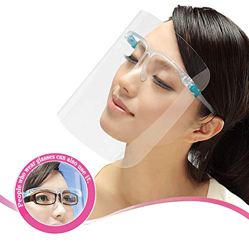 6PCS All-Round Protection Cap with Clear Wide Visor Spitting Anti-Fog Lens, Lightweight Transparent Goggle Shield for Men Women