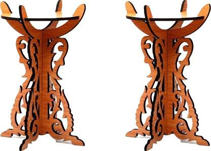 WOODEN VILLA Diya Stand for Pooja Room - Wooden Diya Stand for Home Temple Pooja Room & Festival Decoration Item (Pack of 1) (B09C6KXV77) Amazon Price History, Amazon Price Tracker