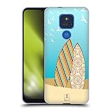 Head Case Designs Pattern Surfboards Soft Gel Case Compatible with Motorola Moto G Play (2021)