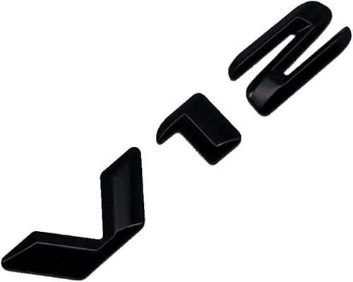 Miniatura 2 de 1 emblema de motor V12 3D para guardabarros de puerta, maletero y portón trasero, calcomanía de repuesto (negro)