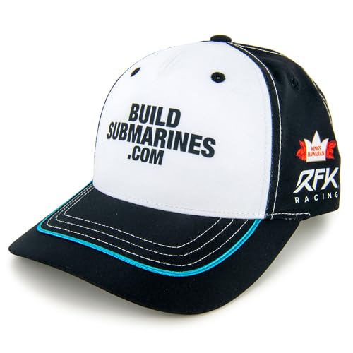Gorra Checkered Flag Sports Brad Keselowski 2024 Negra/Blanca miniatura 1