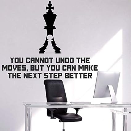 ARWY Chess Office Corporate Business Inspirational Motivational Quotes Wall Sticker AR15(PVC Vinyl - 58 cm X 76 cm)