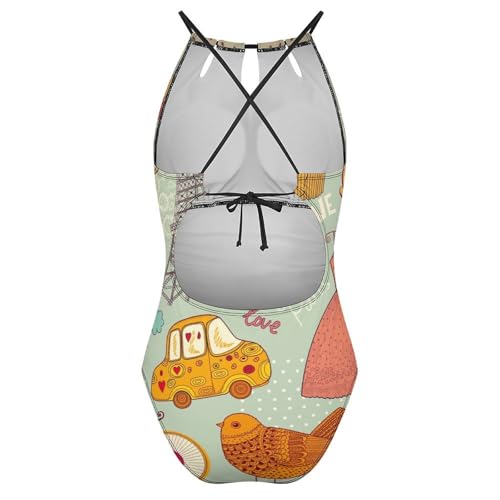 Maillot de bain une pièce gainant effet ventre plat monokini