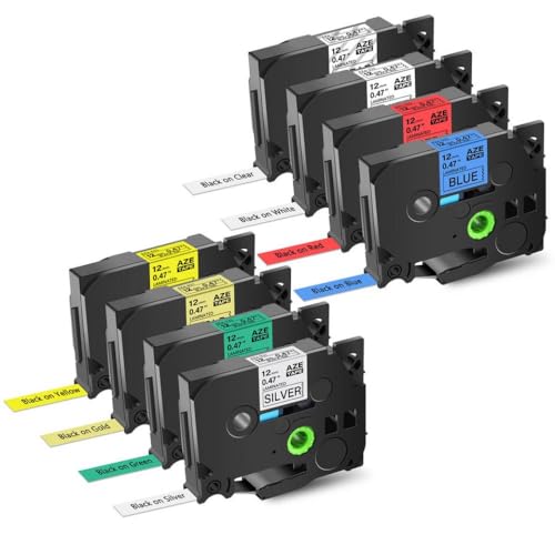 10PCS 6 9 12 18 24MM TZ 231 241 251 211 631 651���̍������[�x���}�V���ƌ݊���������A���x����������邽�߂̃��x�����[�J�[�}�V��(8PK Multicolor)