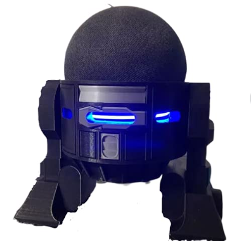 Suporte para Alexa Echo Dot 4- R2D2 Preto com detalhes cinzas
