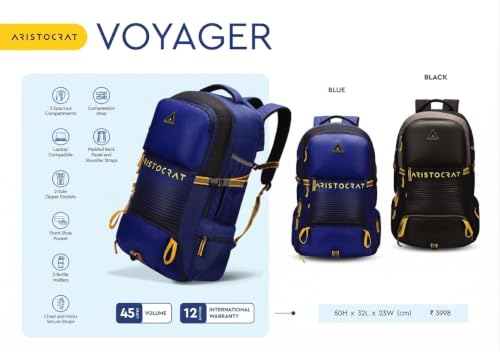 Image of Aristocrat RUKSUCK 45L Backpack with Padded Laptop Sleeve