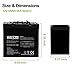 Weize 12V 55AH Deep Cycle Battery UB12550 for Power Scooter Wheelchair Mobility Emergency UPS System Trolling Motor