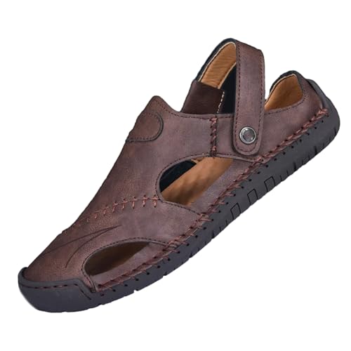 Handmade Summer Sandals Men Breathable Leather Shoes Man Outdoor Men Sandals