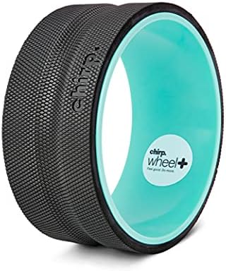 Chirp Wheel Back Stretcher w/Sweat-Resistant Foam Padding, 10" Medium Body Roller, Satisfying Roller Wheel, Targeted Muscle Yoga Wheel, PVC-Free Roller Wheels, Deep Massage Stretching Equipment