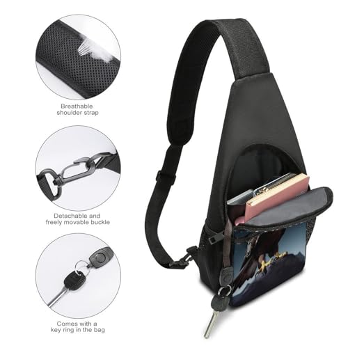 Morrales tipo sling bag para día casual y senderismo miniatura 4