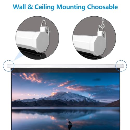 Pantalla de proyector de 60 pulgadas para cine en interiores sin reflejos 6