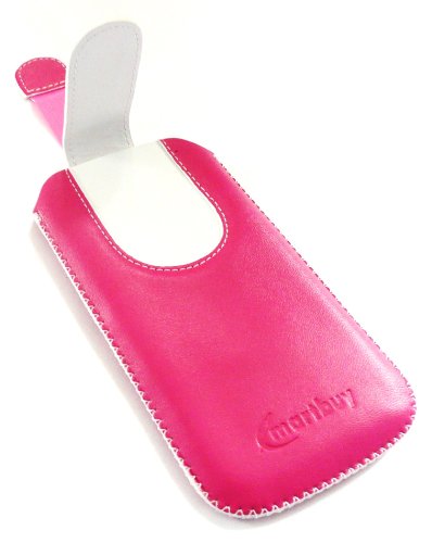 Emartbuy® Caldo Rosa/Bianco Premium Cuoio Slide