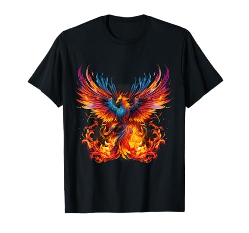 Phoenix Rising Fire Phoenix Bird Mythical Bird Rejuvenation T-Shirt
