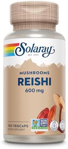 SOLARAY Reishi Mushroom, 600 mg, 100 Capsules
