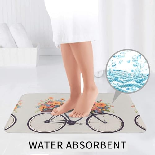 Tapis de salle de bain antidérapant ovale et rectangulaire - 7
