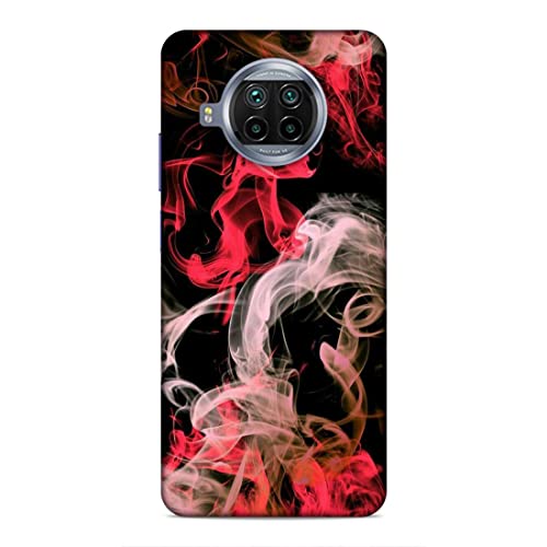 Image of Printed Mobile Back Hard Case Cover for Xiaomi Redmi 10i 5G / Xiaomi Redmi 10T Lite 5G | Smoke, Colourful Smoke, Red, White-2201
