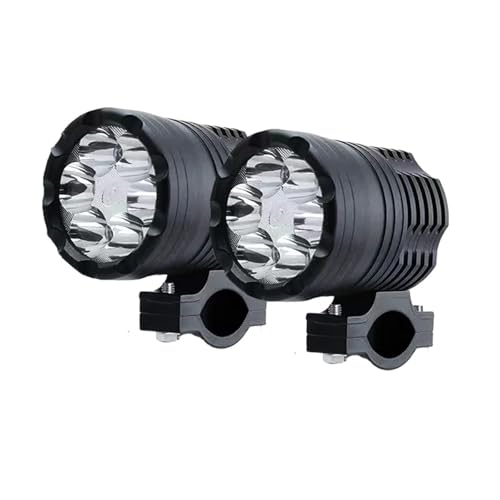 Projecteurs LED moto 12V avec un spot lumineux puissant pour sécuriser vos trajets sous la pluie