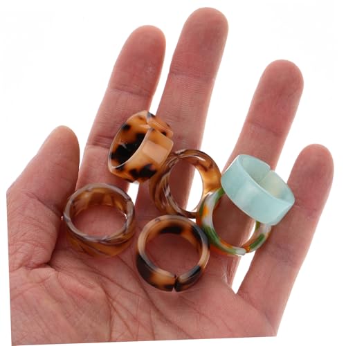Bague en résine époxy et bagues à la mode pour l'école et les fêtes - 2