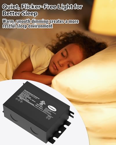 Image of LED Driver 24V 60W DimmableTriac ELV /MLV LED Transformer Compatible with Lutron&Leviton Switches,for LED Strip Lights,Kitchen, Cabinet,UL&FCC-Listed
