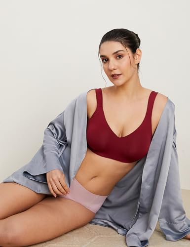 Image of Symbol Premium Nylon Blend Women's Minimiser Bra (Non Padded,Wired,Full Coverage,Broad Cushioned Strap,4 Way Stretch Fabric)