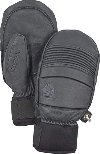 Hestra Mens Ski Gloves: Fall Line Winter Cold Weather Leather Mittens, Grey, 6