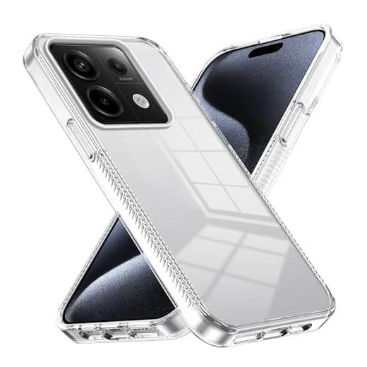 Capa de celular Crystal Clear compatível com Xiaomi Redmi Note 13 Pro 5G capa de versão chinesa, PC acrílico rígido, capa traseira protetora ultrafina, capa de absorção de choque antiarranhões compatí