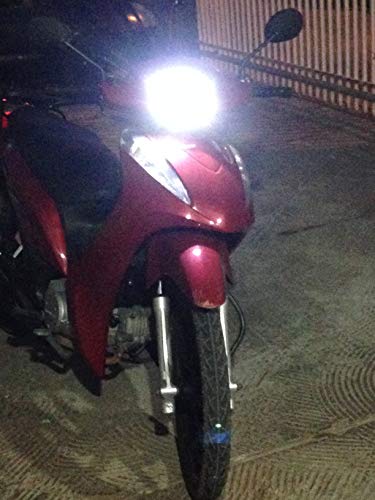 Lampada Led m5 Moto Biz 100/125 Pop Bros 09/12 Crypton Gsr Farol super branco 6500k efeito xenon