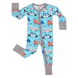 Little Sleepies Pajamas for Baby Boys & Girls, Viscose from Bamboo Baby Pajamas, Snug Sleeper, Toddler PJs, 2-Way Zipper, To The Rescue, 2T