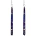 Purple Turquoise Earrings Sterling Silver & Genuine Turquoise (2.5" Long) Purple Turquoise (Hooks)