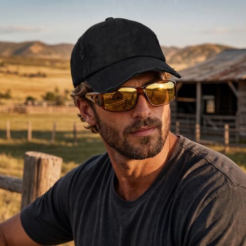 Image of SIPHEW Mirrored Sunglasses Polarized Fit Over Glasses for Men&Women