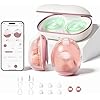 Momcozy Air 1 Wearable Breast Pump, Ultra-Slim Hands-Free Breast Pump with Wireless Charging Case, Top-View Visible, App Control, Auto Mode Switching, Milk Tracking & Full-Collector Alerts, 6oz