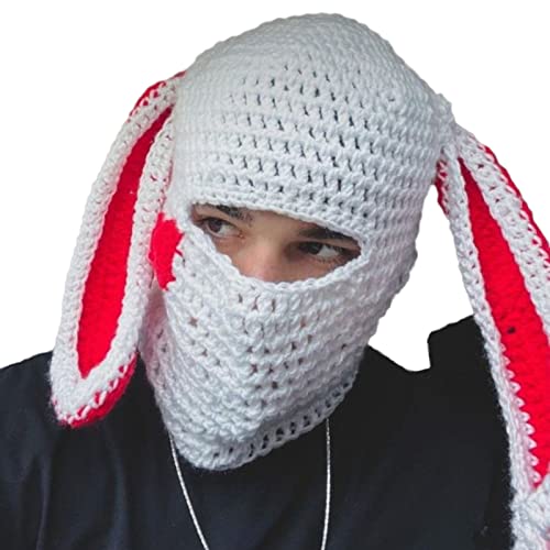 Bonnet au crochet pour femme et homme, bonnet tricoté fantaisie pour fête et cosplay