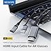 NEXHYPE HDMI to USB-C Female Port Adapter Cable 4K@60Hz, Unidirectional HDMI to Type-C for Portable Monitors, Laptops, Projectors, Xreal Air/Rokid AR Glasses