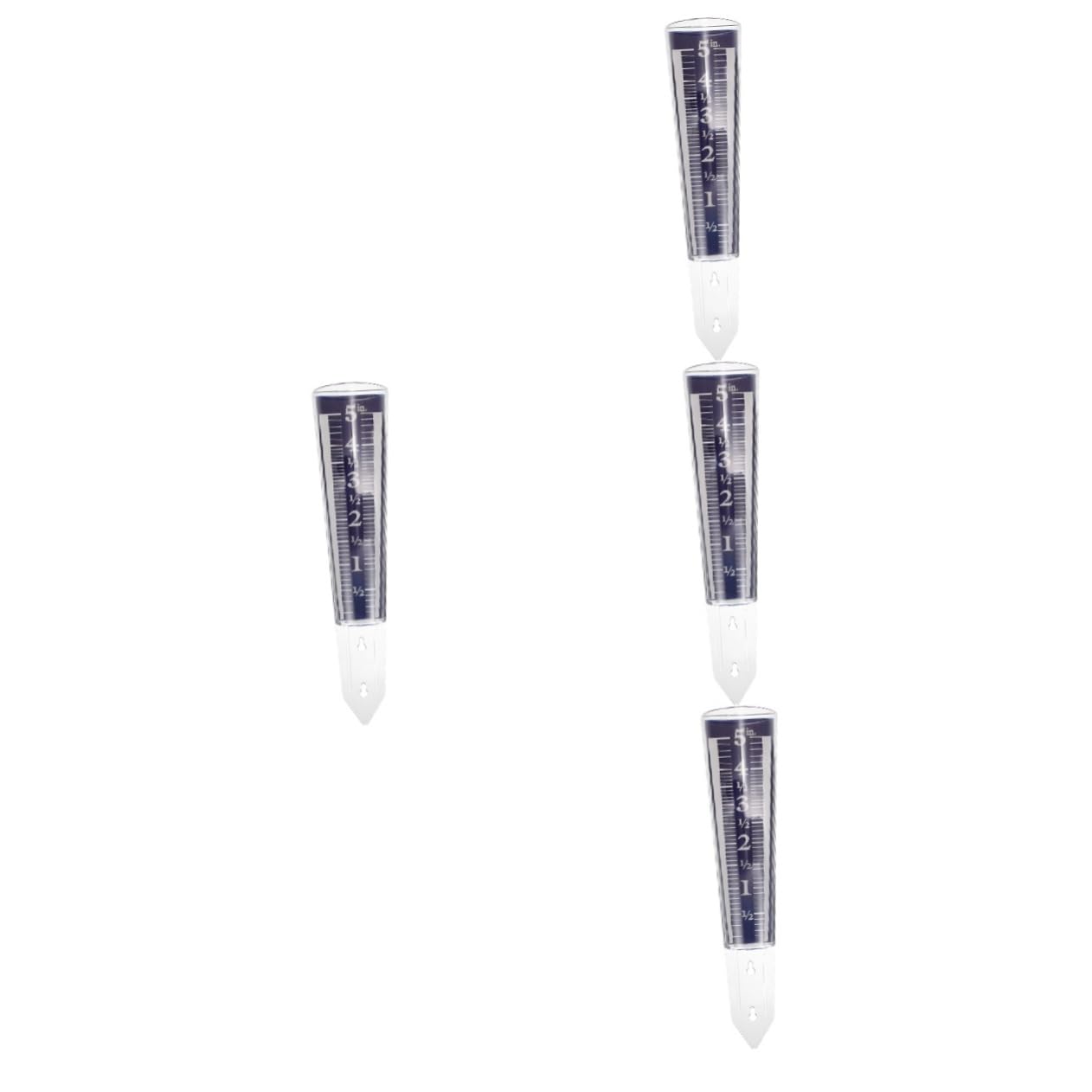 ibasenice 4stücke Rain Gauge Tube Transparent Mit Erdspieß Präziser Niederschlagsmesser Für Garten Und Terrasse Regenmesser Für Genaue Messungen Hochwertige Und Ausführung Für