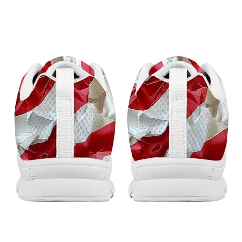 Image of GIFTPUZZ Mens Lace Up Athletic Trainers Running Sneakers Wedge Breathable Gym Lightweight Sports Tennis Shoes