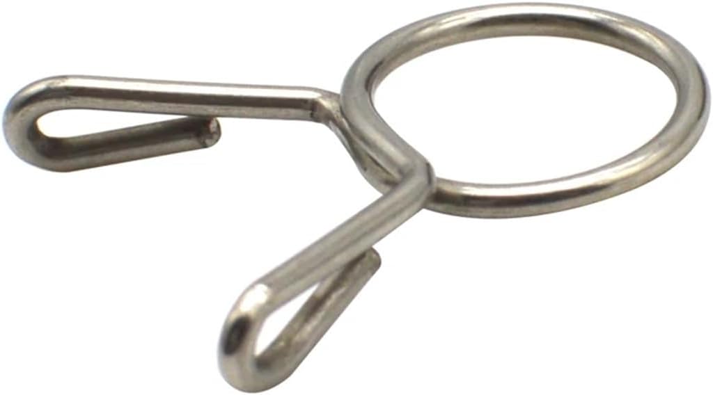 304 stainless steel small round single wire adjustable torsion spring hose clamps for tube(M9)