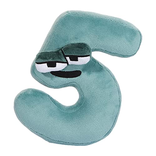 Alphabet Lore Plüschtier | Alphabet Lore Number Series Stofftiere | Number Lore Kissenfigur Plüschtiere | Cartoon Soft Doll Lernspielzeug Kinder Lernnummer Cover