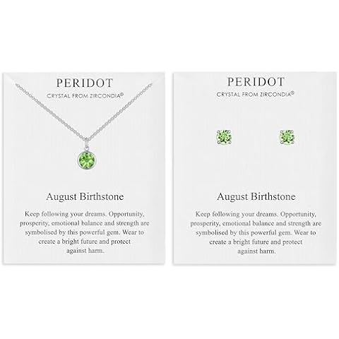 Philip Jones August Peridot Necklace & Earrings Set Cover