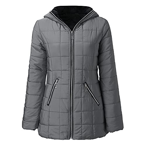 Manteau d'hiver chaud pour femme contre le froid avec bonnet