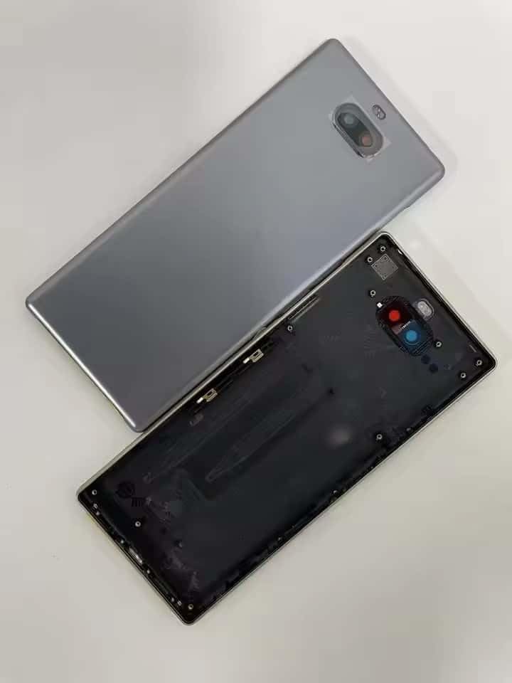 YOOOKOOO Compatible Rear Back Cover for Sony Xperia 10 Plus – Battery Door Housing Replacement Part (Gold)