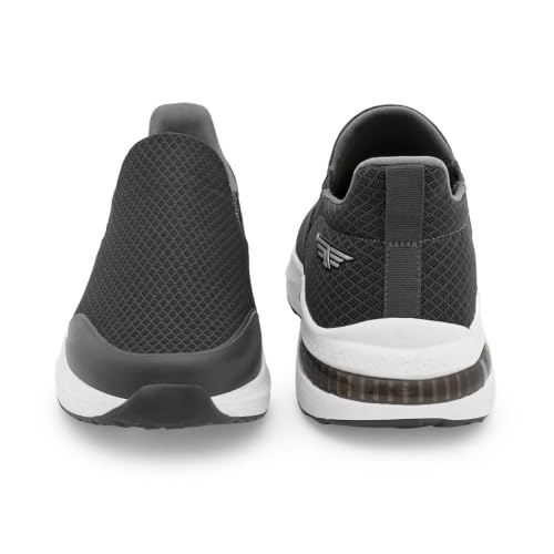 Image of Red Tape Men's Walking Shoes Dark Grey Mesh Round Toe Slipon