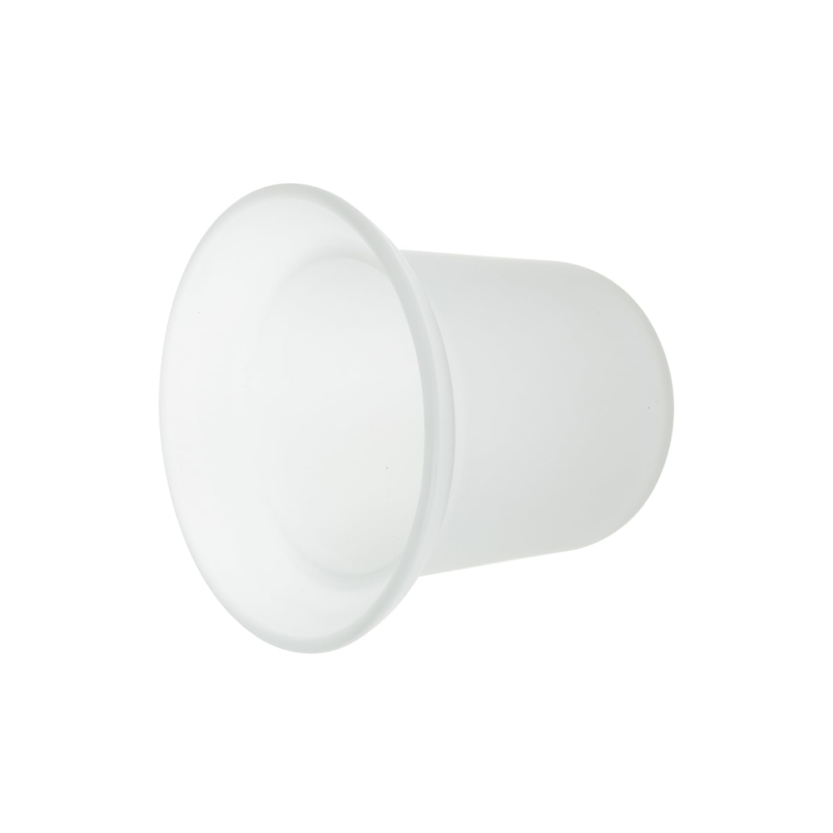 Support brosse de toilette base verre mate 8 cm accessoire salle de bain compact