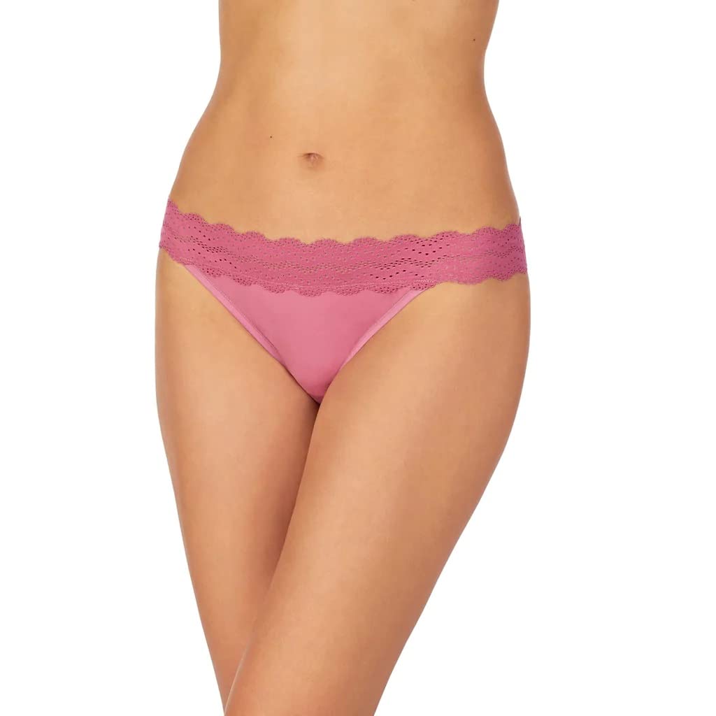 Cuddl Duds Women's Underwear Soft and Breathable Smooth Bikini Panties with Lace