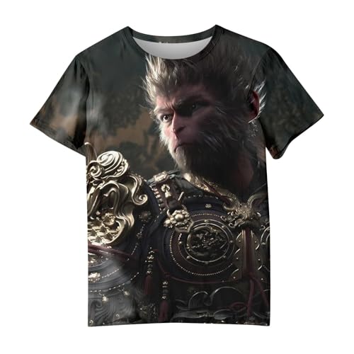 Black Myth China Game Action RPG The Monkey King Mens T-Shirts Funny Tops for Men Oversized T Shirt Men's Summer Short Sleeve Graphic Personalised Shirts