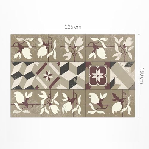 Tapis en vinyle résistant à la décoloration Floorart rectangle 150x225 - 3