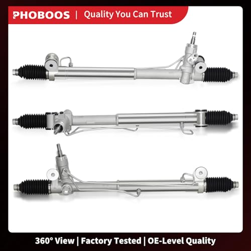 PHOBOOS Hydraulic Power Steering Rack and Pinion Assembly Compatible with Chevrolet Trailblazer/Trailblazer EXT/SSR,GMC Envoy/Envoy XL,Oldsmobile Bravada,Buick Rainer,Saab 9-7x,2002-2009,Ref. 221014 by PHOBOOS - Used condition - Image 7