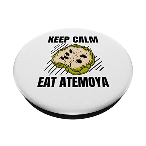 Keep Calm Eat Atemoya Vintage Grunge Atemoya Lover PopSockets Swappable PopGrip
